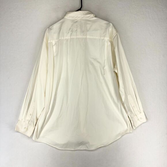 Club Room Easy Care White Button Down Shirt Mens Size XL 17 1/2 / 34/35 - Picture 3 of 8